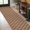 Jonathan Y Mason Smart Jute Geometric Boho Checker Weave Natural/Brown 2 ft. x 8 ft. Indoor/Outdoor Runner Rug FXV200B-28 - alternate 1