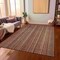 Homeroots 8' X 10' Rust Taupe And Gray Striped Washable Indoor Outdoor Area Rug 616385 - alternate 4