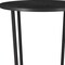 Homeroots 20" Black Wood And Steel Round End Table 544238 - alternate 6
