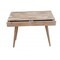 Homeroots 39" Brown Acacia Solid Wood Writing Desk With Three Drawers 489187 - alternate 3
