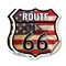 Signmission Route Us 66 Flag, 18 inch X 18 inch, Vinyl Decal, 2PK SHI-D-2PACK-18-483 - alternate 1