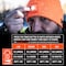 Ergodyne Orange Winter Skull Cap with LED Rechargeable Light 6801 - alternate 6