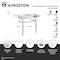Kingston Brass 36-Inch Solid Surface Console Sink with Stainless Steel Legs, 8-Inch, 3-Hole KVPB3368SQA81 - alternate 4