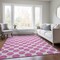 Homeroots 5' X 8' Blush And Ivory Polka Dot Washable Indoor Outdoor Area Rug 614876 - alternate 7