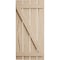 Ekena Millwork Rustic Four Board Spaced Board-n-Batten Hand Hewn Faux Wood Shutters w/Z-Board, 23 1/2W x 68H, PR SHUBSZ23X68HHPR - alternate 8