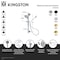 Kingston Brass Shower System with Slide/Grab Bar and Hand Shower, Brushed Brass KAK1547D - alternate 2