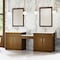 James Martin Vanities Bellshire 96" Dual Vanity Set w/24" Make-Up Counter, Honey Oak w/Sgl Hole 3 cm White Zeus Silestone 660-VMC96-HNO-1WZ - alternate 3