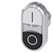 Siemens Illuminated twin pushbutton, 22 mm, round, metal, shiny, white: 3SU1051-3AB61-0AK0-ZY19 - alternate 1