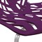 Leisuremod Modern Asbury Dining Chair with Chromed Legs, Purple, 2PK AC16PR2 - alternate 3