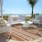 Homeroots 8' Orange And Ivory Round Southwestern Washable Indoor Outdoor Area Rug 593710 - alternate 4