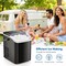 Healsmart Simple Deluxe Countertop Ice Maker Machine Self-Cleaning with Scoop, Fast Making 9 Ice Cubes in 6 M 3A88HKICEM26BLKV2 - alternate 4