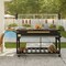 Koolmore 92 in. Argentine Santa Maria Charcoal and Wood Grill, Adjustable Outdoor BBQ, Black KM-OG-AWD-92 - alternate 4