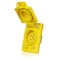 Leviton Locking Receptacle, L21-20R, 20 A, Three Phase, 4 Pole, Flush Mount, Screw Terminals, Yellow 67W81 - alternate 1