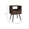 Homeroots 25" Brown Wood One Drawer Nightstand 534882 - alternate 4