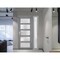 Vdomdoors Front Exterior Prehung FiberGlass Door Frosted Glass / Manux 8002 Grey Ash / Sidelight Exterior Win MANUX8002EXD-SS-W36+12 x H80-LH - alternate 1
