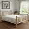 Homeroots Natural Clear Finish Low Post Cedar Log Double Bed 370301 - alternate 4