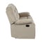 Homeroots 60in Beige Microfiber Manual Reclining Loveseat 329372 - alternate 3