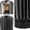 Jonathan Y Banks 8.5" Modern Minimalist Paper Pleated Column Accent LED Table Lamp, Black JYL9102A - alternate 5