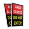 Signmission Area Closed Do Not Enter, Plastic Signs Only 24 Inch x 36 Inch, Corrugated Plastic, 2PK CSB-2436-2PACK-Area Closed Do Not Enter - alternate 1