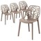 Leisuremod Modern Cornelia Dining Chair, Solid Taupe, 4PK C18STP4 - alternate 1