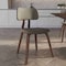 Leisuremod Clivo Leather Dining Chair with Walnut Poplar Wood Frame, 4PK CDWN-18LGR4 - alternate 6