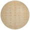 Homeroots 8' Beige And Rust Round Floral Medallion Washable Indoor Outdoor Area Rug 615940 - alternate 5