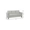 Homeroots 76" Sofa With Black Legs 601960 - alternate 2
