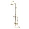 Kingston Brass Wall Mount Rain Drop Shower System with Hand Shower, Polished Brass CCK3662AX - alternate 1