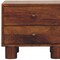 Homeroots 15" Brown Solid Wood Square Two Drawer Nightstand 651882 - alternate 4