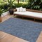 Homeroots 8' X 10' Navy Blue And Ivory Geometric Washable Indoor Outdoor Area Rug 602386 - alternate 1