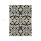 Homeroots 3' X 5' Black Gray And Brown Oriental Washable Indoor Outdoor Area Rug 597662 - alternate 3