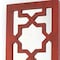 Homeroots 17" Red And Silver Lattice Solid Wood Wall Sconce Candle Holder 274565 - alternate 3