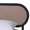 Baxton Studio Shirin Mid-Century Beige Fabric and Black Wood Queen Platform Bed 255-14152-ZORO - alternate 5