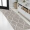 Jonathan Y Catala Moroccan Diamond Shag Gray/Ivory 2 ft. x 10 ft. Runner Rug MOH405B-210 - alternate 1
