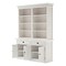 Homeroots 87" White Solid Wood Side Board with Hutch 397119 - alternate 3