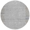 Homeroots 8' Taupe Beige And Blue Round Geometric Washable Indoor Outdoor Area Rug 581998 - alternate 5