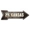 Signmission Kansas 66 2 Arrow Decal Funny Home Decor 30in Wide D-A-10-999793 - alternate 1