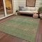 Homeroots 5' X 8' Fern Green Striped Washable Indoor Outdoor Area Rug 608808 - alternate 6