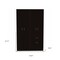 Homeroots 67" Black and White Single Drawer Combo Dresser 403746 - alternate 3