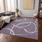 Homeroots 10' X 14' Purple And Ivory Abstract Washable Indoor Outdoor Area Rug 597516 - alternate 5