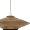 Homeroots Gold Single Metal Dimmable Ceiling Light With Gold Shades 611633 - alternate 2