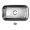 Kingston Brass 30-Inch Stainless Steel Single Bowl Undermount Kitchen Sink with Strainer KGKUS30181 - alternate 1