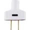 Leviton 15A 125V 2-Wire 2-Pole Vinyl Cord Plug White 001-48643W - alternate 1