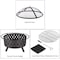 Pure Garden 32-Inch Wood Burning Fire Pit, Black 50-105 - alternate 3