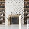 Apollo Tile 24x48 in. Polished Bright White and Gold Porcelain Wall and Floor Tile 15.5 sq ft/case, 2PK COS88GLD2448 - alternate 2