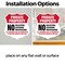 Signmission Private Property Shield Label Set No Sol, 4 inch X 4 inch, Vinyl Decal, 2PK SHI-D-2PACK-4-439 - alternate 2