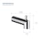 Kibi Circular Wall Mounted 1/2 in Slip-On Tub Spout with Diverter, Chrome TS102CH - alternate 5