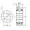 Ntn Heavy Duty Disc Radial Ball Bearing, DC211TT3 Industry Number, Double Sealed Closure, Alloy Steel DC211TT3 - alternate 2