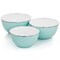 Martha Stewart 6 Piece Enamel Mixing Bowl and Lid Set in Turquoise 130038.06 - alternate 4