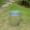 Gardenised 12 gal Round Outdoor Can, Silver, Galvanized Steel, 16 in QI004752 - alternate 6